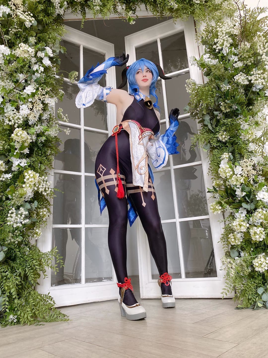 Alina Becker Ganyu hot sexy cosplay photo 1