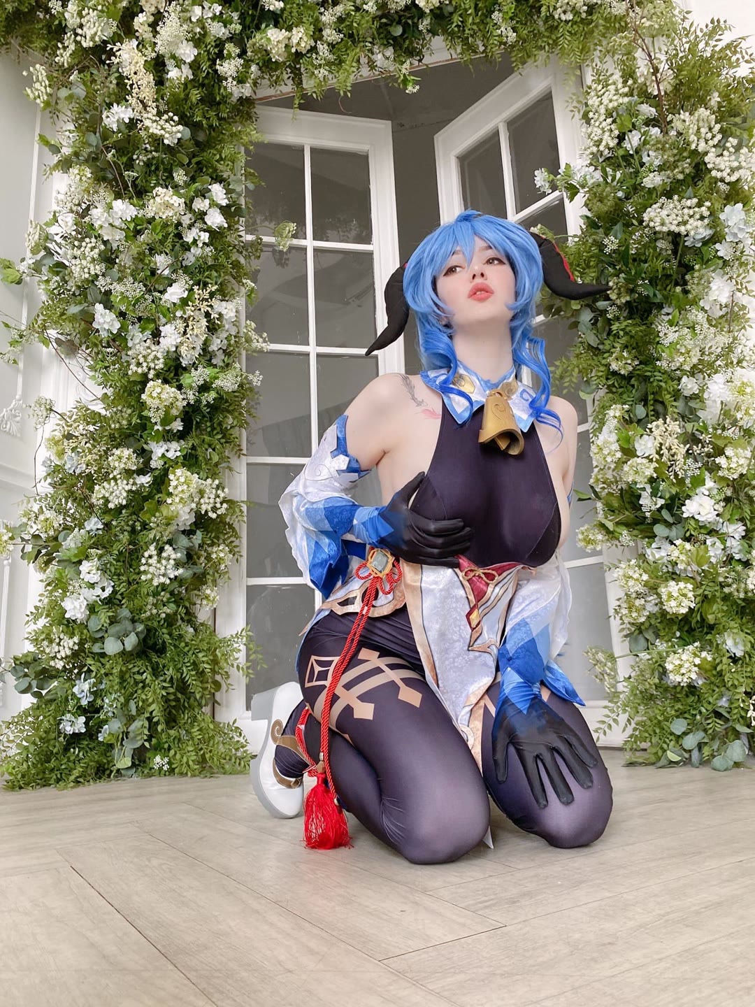 Alina Becker Ganyu sexy cosplay portrait 3