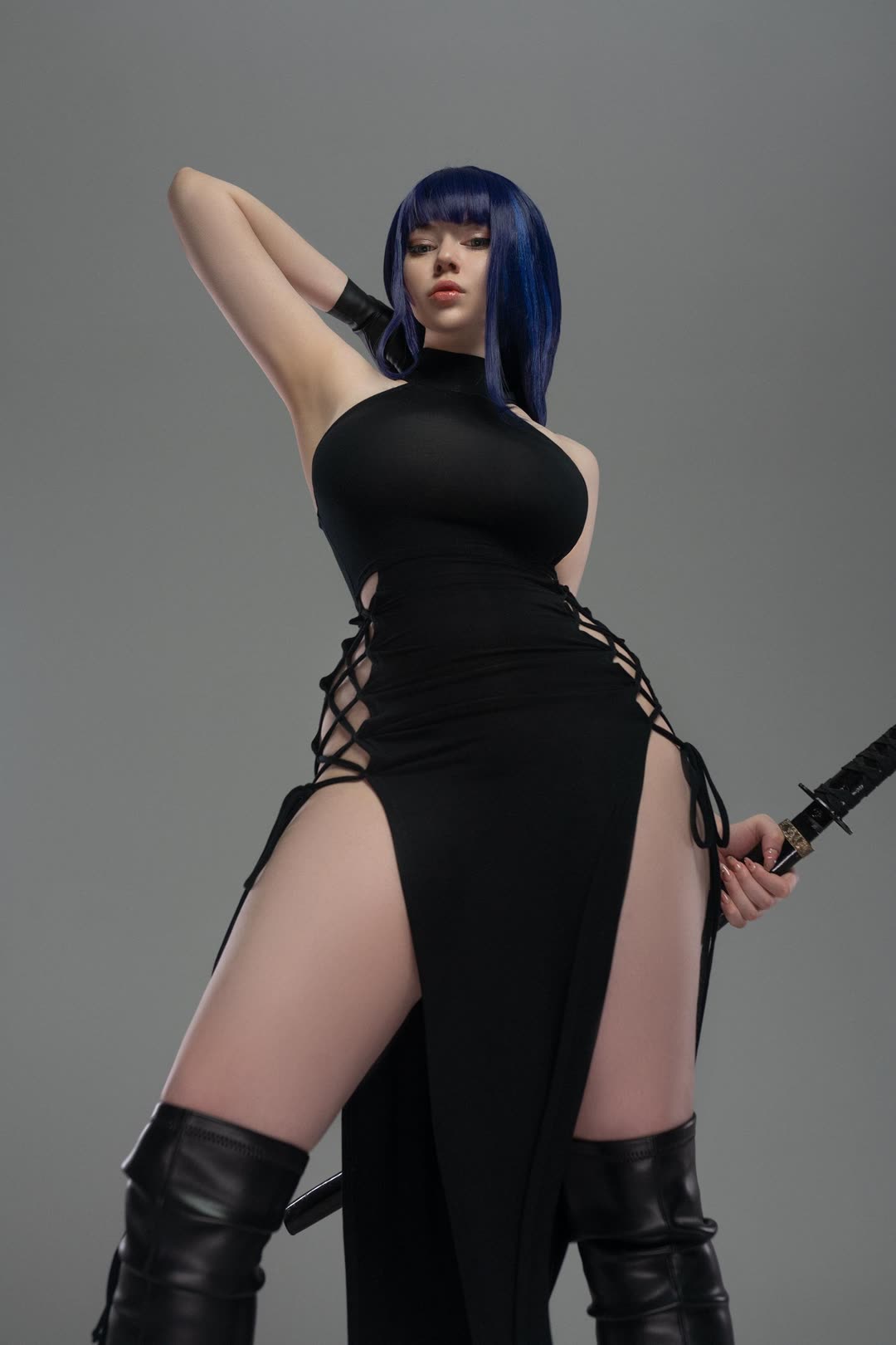 Raiden Shogun cosplay sexy Genshin Impact model 3