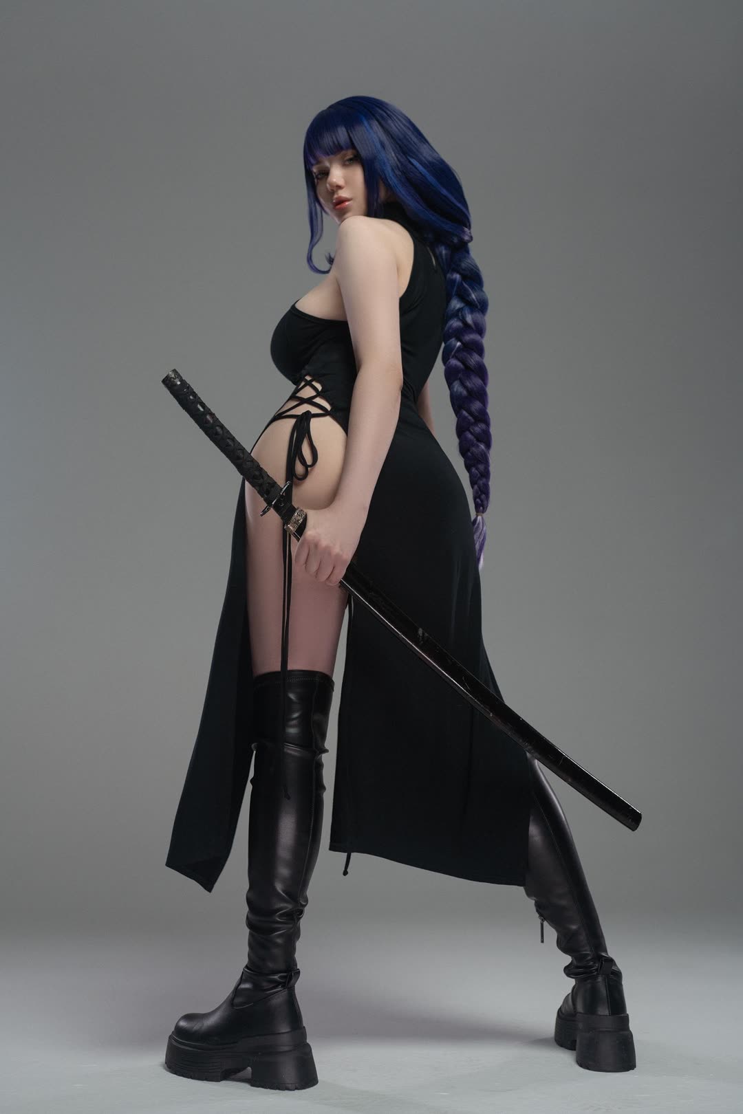 Alina Becker Raiden Shogun cosplay fantasy girl photo 5