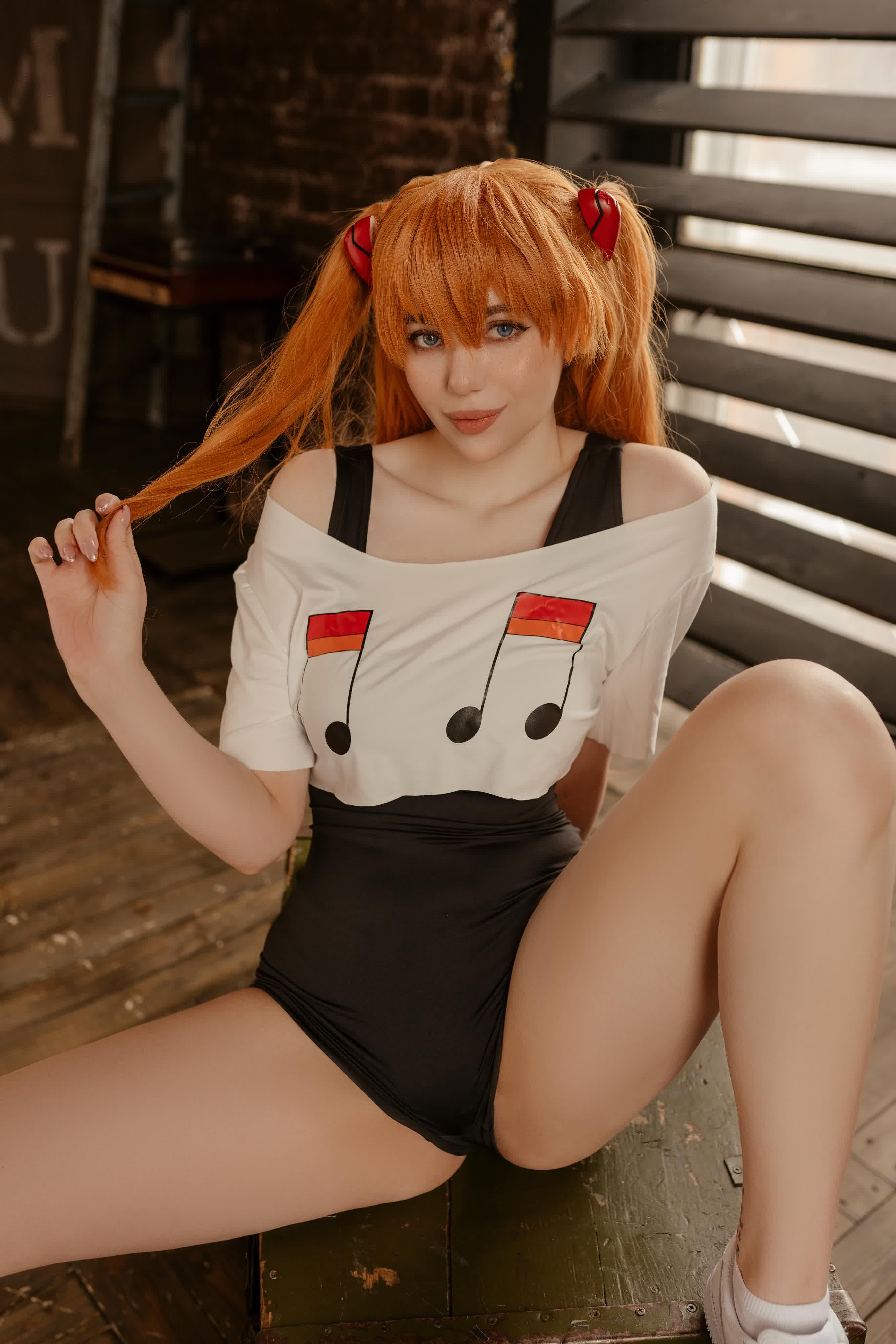 Asuka Langley Casual cosplay wallpaper 7