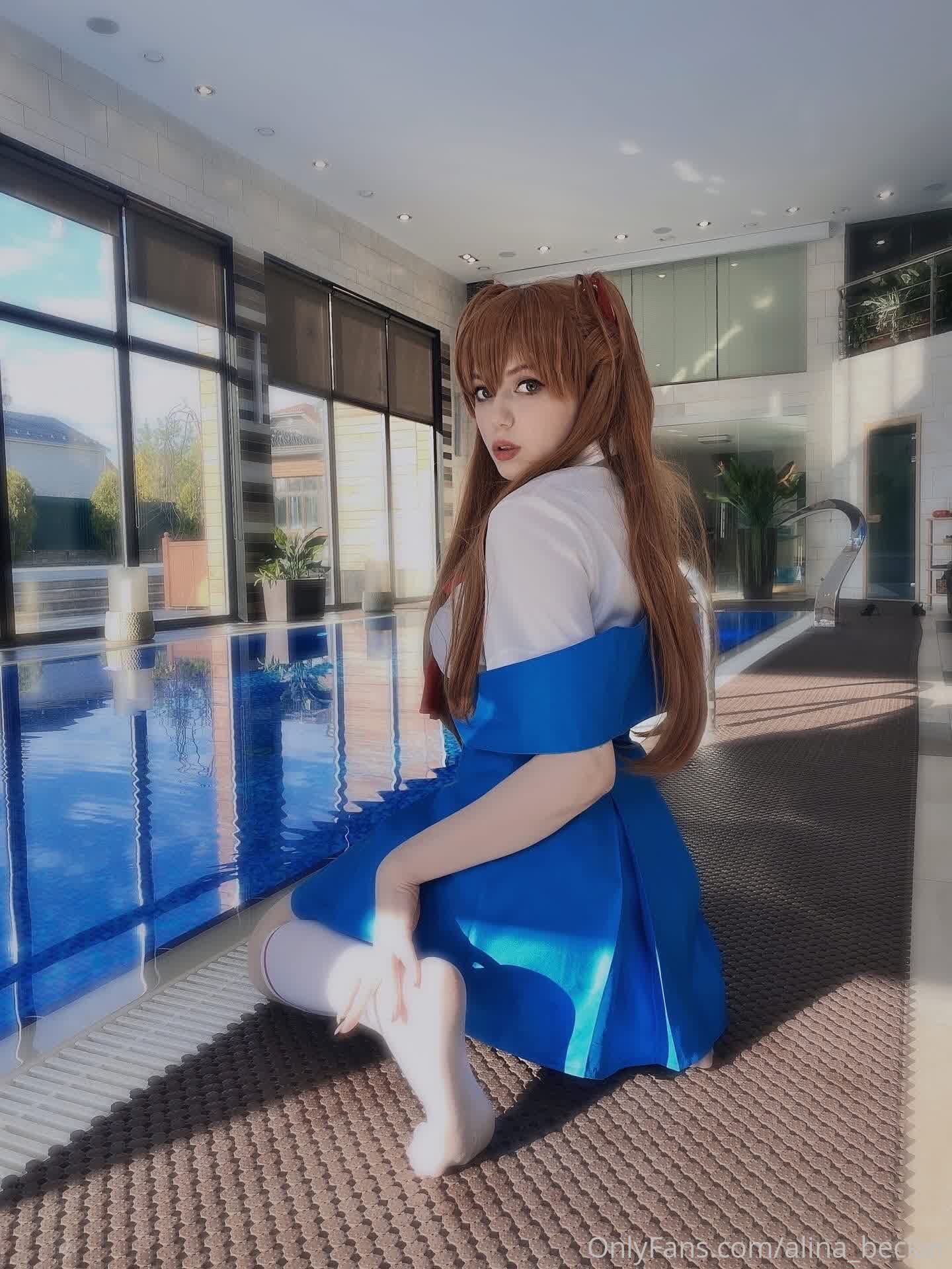 Evangelion Soryu Asuka Langley uniform cosplay 10