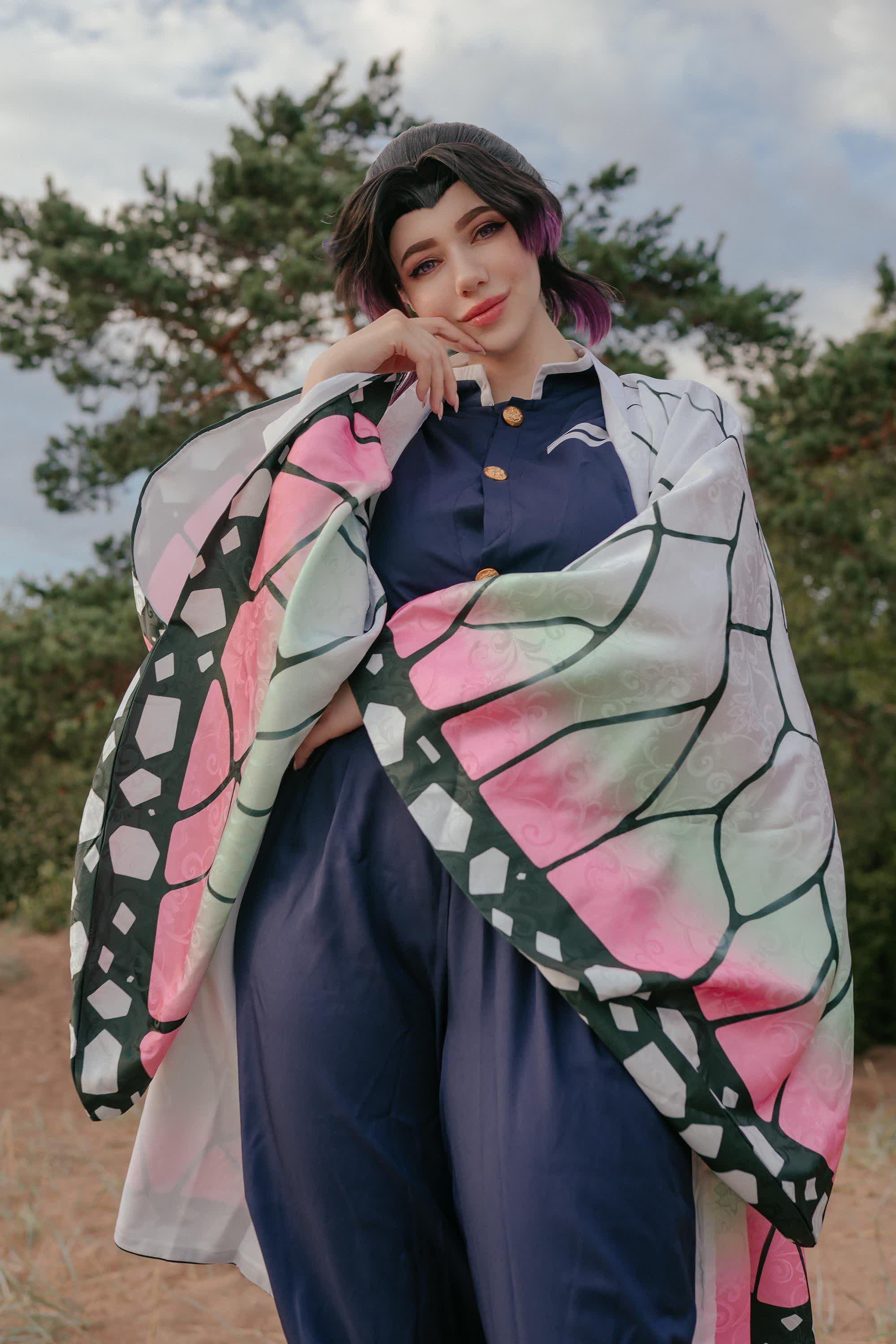 Shinobu Kocho cosplay portrait butterfly hashira