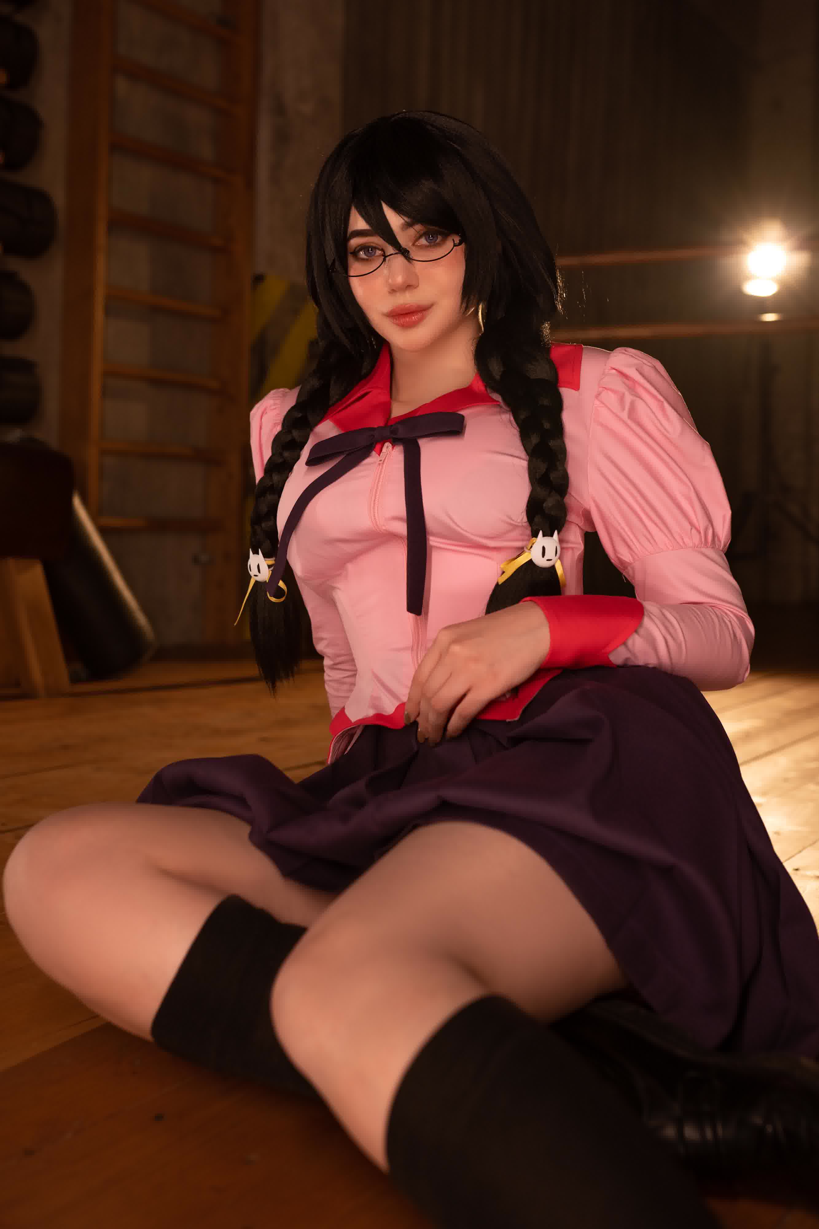 Alina Becker Tsubasa Hanekawa cosplay photo 5 Monogatari fan service