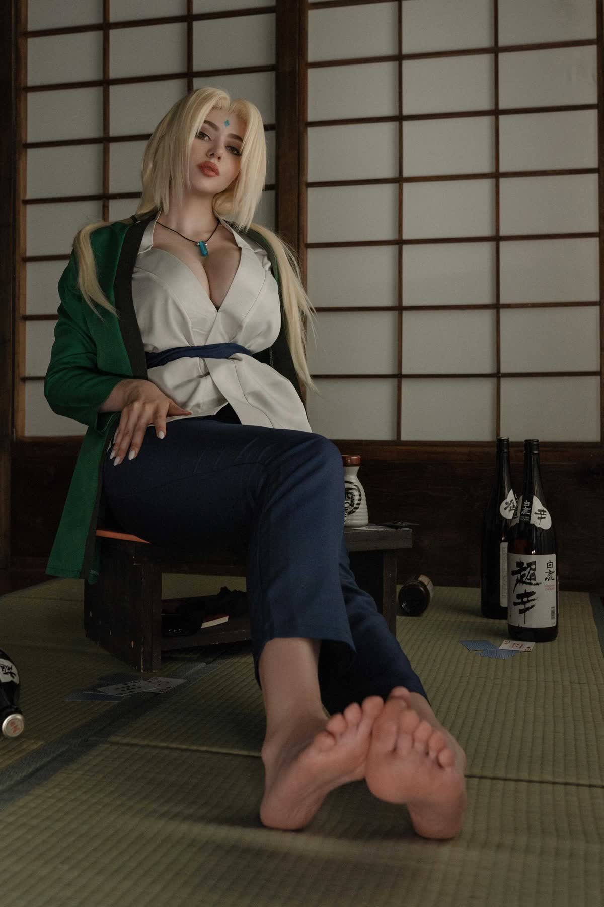 Tsunade cosplay hot HD wallpaper