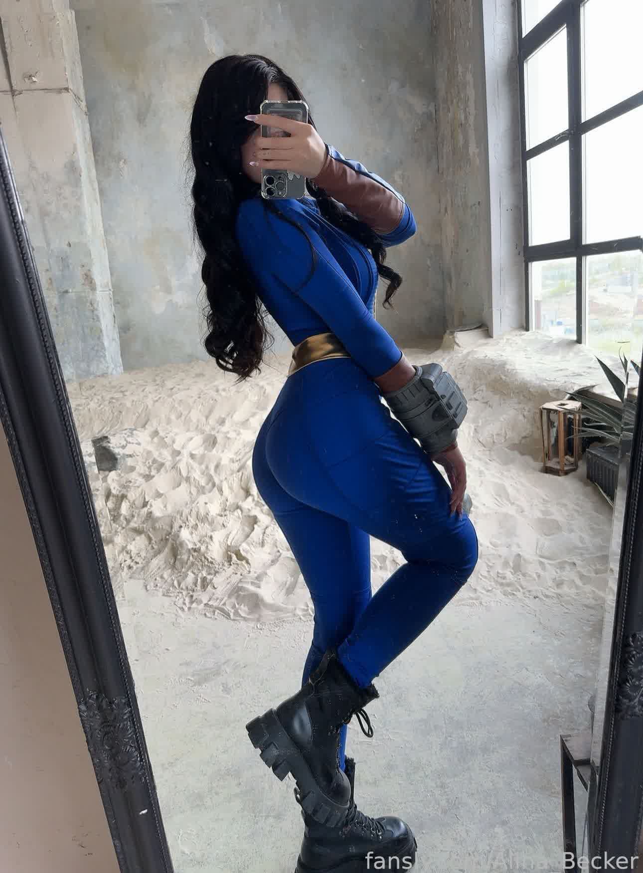 Alina Becker sexy Vault Dweller cosplay picture 35